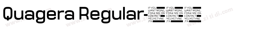 Quagera Regular字体转换